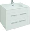 Тумба с раковиной Aquanet Августа 80 белый (ручка хром)