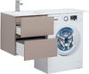 Тумба с раковиной Aquanet Алвита 120 L капучино