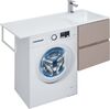 Тумба с раковиной Aquanet Алвита 120 R капучино