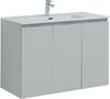 Тумба с раковиной Aquanet Алвита New 100 3 дверцы, серый