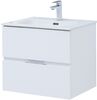 Тумба с раковиной Aquanet Алвита New 60 2 ящика, белый матовый