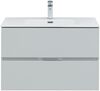 Тумба с раковиной Aquanet Алвита New 80 2 ящика, серый
