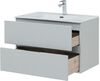 Тумба с раковиной Aquanet Алвита New 80 2 ящика, серый