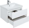 Тумба с раковиной Aquanet Беркли 60 белый/дуб рошелье