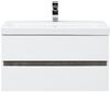 Тумба с раковиной Aquanet Беркли 80 белый/дуб рошелье
