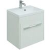Тумба с раковиной Aquanet Августа 50 белый (ручка хром)