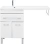 Тумба с раковиной Aquanet Верона 120 L белый (напольная, 1 ящик, 2 дверцы)