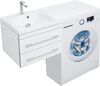 Тумба с раковиной Aquanet Верона 120 L белый (подвесная, 2 ящика)