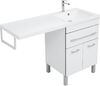 Тумба с раковиной Aquanet Верона 120 R белый (напольная, 1 ящик, 2 дверцы)