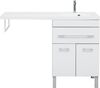Тумба с раковиной Aquanet Верона 120 R белый (напольная, 1 ящик, 2 дверцы)