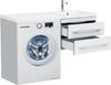Тумба с раковиной Aquanet Верона 120 R белый (подвесная, 2 ящика)