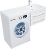 Тумба с раковиной Aquanet Верона 120 R белый (подвесная, 2 ящика)