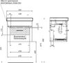 Тумба с раковиной Aquanet Верона 50 (Moduo Slim) белый
