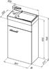 Тумба с раковиной Aquanet Нота R 40 (Moduo) белый