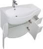 Тумба с раковиной Aquanet Сопрано 95 L белый (2 дверцы 2 ящика)