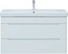 Тумба с раковиной Aquanet София 105 белый глянец (2 ящика)