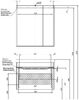 Тумба с раковиной Aquanet София 80 белый