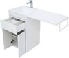 Тумба с раковиной Aquanet Токио 110 L белый (напольная, 1 ящик, 2 дверцы)