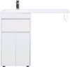 Тумба с раковиной Aquanet Токио 110 L белый (напольная, 1 ящик, 2 дверцы)
