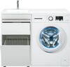 Тумба с раковиной Aquanet Токио 110 L белый (напольная, 1 ящик)