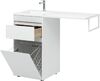 Тумба с раковиной Aquanet Токио 110 L белый (напольная, 1 ящик)