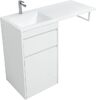 Тумба с раковиной Aquanet Токио 110 L белый (напольная, 1 ящик)