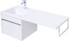 Тумба с раковиной Aquanet Токио 110 L белый (подвесная, 1 ящик)