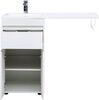 Тумба с раковиной Aquanet Токио 110 L белый (подвесная, 1 ящик)