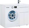 Тумба с раковиной Aquanet Токио 110 R белый (напольная, 1 ящик, 2 дверцы)