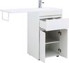 Тумба с раковиной Aquanet Токио 110 R белый (напольная, 1 ящик, 2 дверцы)