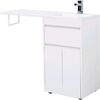 Тумба с раковиной Aquanet Токио 110 R белый (напольная, 1 ящик, 2 дверцы)