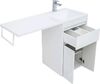 Тумба с раковиной Aquanet Токио 110 R белый (напольная, 1 ящик, 2 дверцы)
