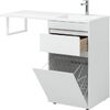 Тумба с раковиной Aquanet Токио 110 R белый (напольная, 1 ящик)