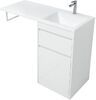 Тумба с раковиной Aquanet Токио 110 R белый (напольная, 1 ящик)