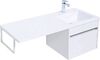 Тумба с раковиной Aquanet Токио 110 R белый (подвесная, 1 ящик)
