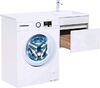 Тумба с раковиной Aquanet Токио 110 R белый (подвесная, 1 ящик)