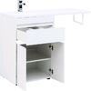 Тумба с раковиной Aquanet Токио 120 L белый (напольная, 1 ящик, 2 дверцы)