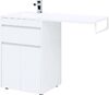 Тумба с раковиной Aquanet Токио 120 L белый (напольная, 1 ящик, 2 дверцы)