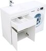 Тумба с раковиной Aquanet Токио 120 L белый (напольная, 1 ящик, 2 дверцы)