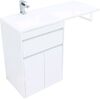 Тумба с раковиной Aquanet Токио 120 L белый (напольная, 1 ящик, 2 дверцы)