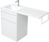 Тумба с раковиной Aquanet Токио 120 L белый (напольная, 1 ящик)