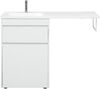 Тумба с раковиной Aquanet Токио 120 L белый (напольная, 1 ящик)