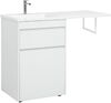 Тумба с раковиной Aquanet Токио 120 L белый (напольная, 1 ящик)