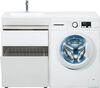 Тумба с раковиной Aquanet Токио 120 L белый (напольная, 1 ящик)