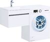 Тумба с раковиной Aquanet Токио 120 L белый (подвесная, 1 ящик)
