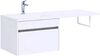 Тумба с раковиной Aquanet Токио 120 L белый (подвесная, 1 ящик)