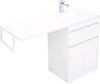 Тумба с раковиной Aquanet Токио 120 R белый (напольная, 1 ящик, 2 дверцы)