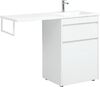 Тумба с раковиной Aquanet Токио 120 R белый (напольная, 1 ящик)
