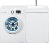 Тумба с раковиной Aquanet Токио 120 R белый (напольная, 1 ящик)