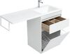 Тумба с раковиной Aquanet Токио 120 R белый (напольная, 1 ящик)